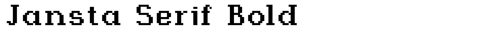 Jansta Serif Bold image